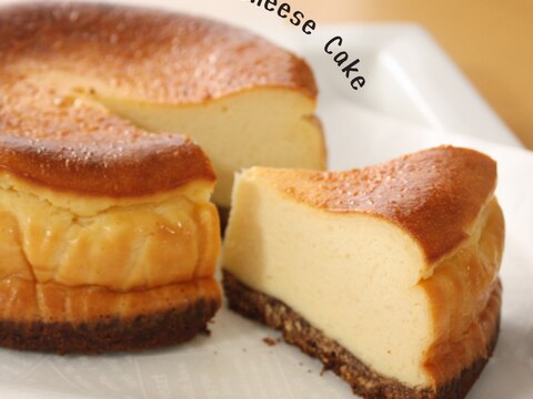 甘いチーズとほろ苦ココア☆ベイクドチーズケーキ